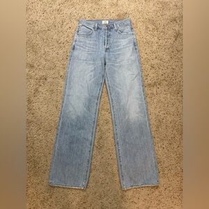 Citizens of Humanity Annina Wide Leg Jeans in Tularosa 33" High Rise Sz 26